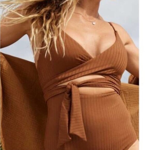 Aerie brown  One Piece Bodysuit - Picture 5 of 5